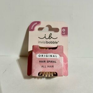 Invisibobble Original Everyday Hair Spiral Traceless Ring Tie Coil Gold 3pk NEW